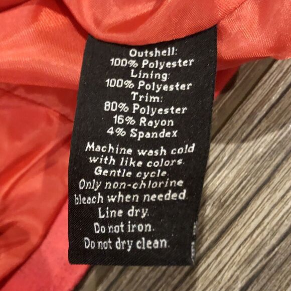 Rock & Republic Biker Moto Jacket 10 Red Lightweight Zipper Pockets - Picture 11 of 12